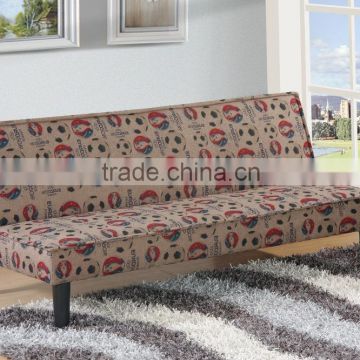 Hot sale best price fabric football click clack sofa bed