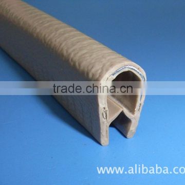 PVC bumper edge protector strip with metel steel
