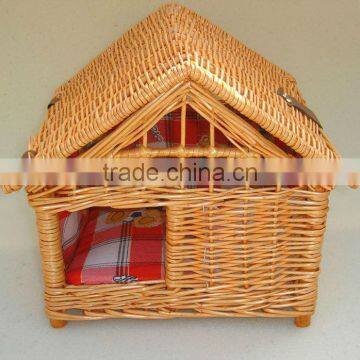 Exquisite and durable wicker pet basket&house