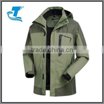 classic fit Outdoor Winter Thicken Hooded Men Pizex 3 in 1 Jacket