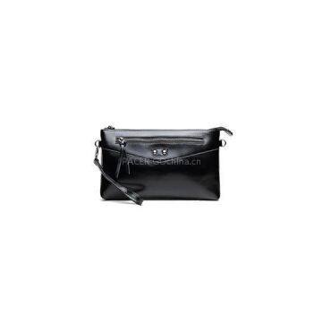 Ladies Genuine Leather Clutch Bag With Black Color