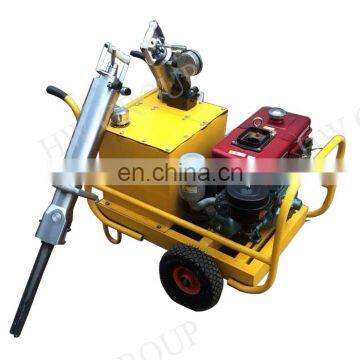 Hot selling stone splitting wedge hydraulic rock splitter with diesel pump electric motor