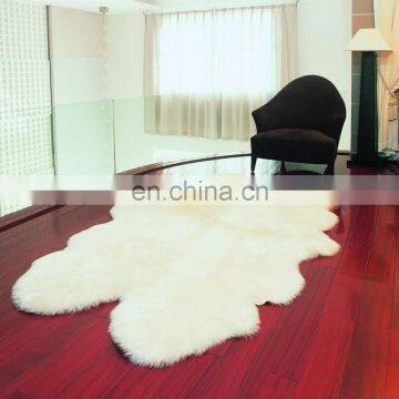 plush faux fur sheepskin rug with high quality
