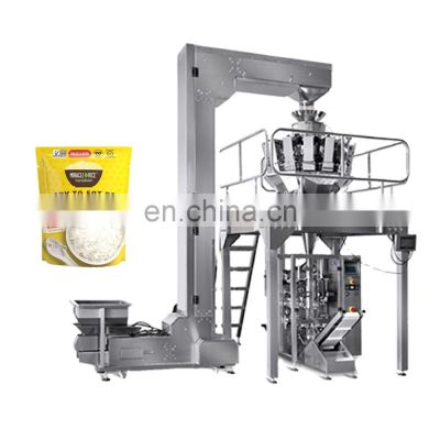 KV Factory Price Automatic Rice oatmeal wheat flakes Weighing Packing Machine For 500g 1kg 5kg Rice Pouch Packing Machine