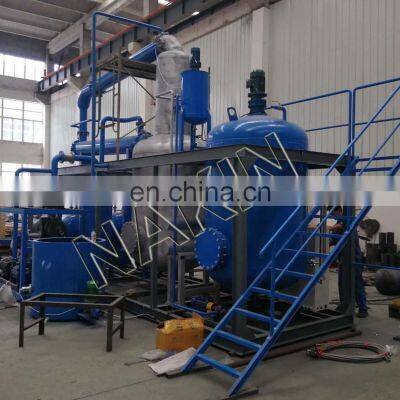 Waste oil refinery factory design 5 tons per day oil recycle machine