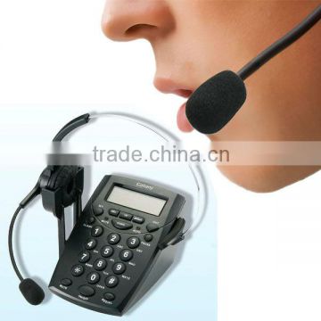 high quality business corded telephone set with headset