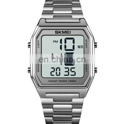 Hot Sale Classic Wristwatch Skmei 1735 Stainless Steel 5 ATM Waterproof Sports LED Digital Watch