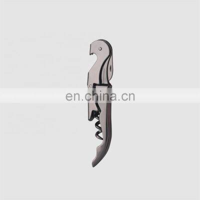 Factory Direct personalized customized multifunction small gun black stainless steel travel beer wine bottle opener corkscrew