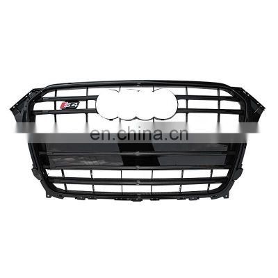 Factory Price Auto front bumper grille for Audi A4 B85 change to RS4 black high quality mesh grill 2013-2016