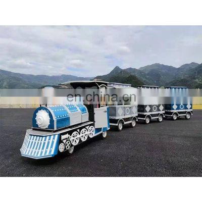 Commercial children trackless electric train ride on train for kids park