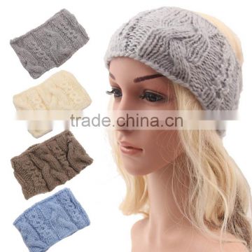 2015 Winter Newest Fahion Women Knitting Acrylic Cotton Headband