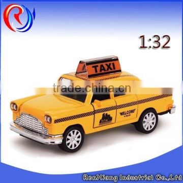 High quality kid car diecast taxi metal toy