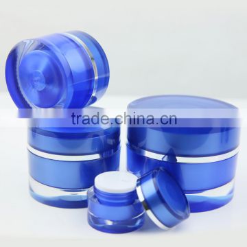 Skin care Plastic jar in Blue color