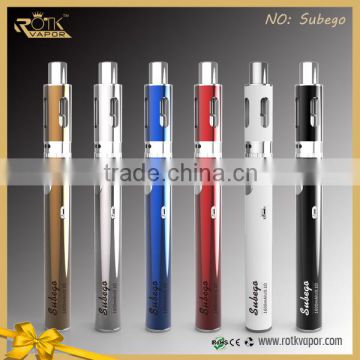 2016 HK fair wholesale e cigarette pen 1600mah subego tempertaure