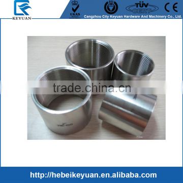 stainless steel casting pipe fittings 304 316 150PSI 1 1/4" threaded female NPT full coupling