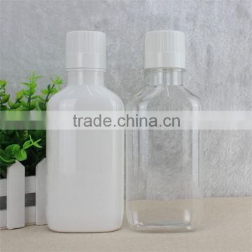 Hotsale 400ml white PET mouthwash bottle