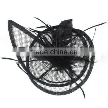 2012 fashion black hair accessory/headband for lady