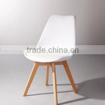 colorful K/D WHOLESALE plastic dining chairs with soft cushion 1028-1