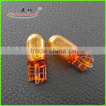 Miniature bulb with Natural Amber Color T10 W2.1*9.5d