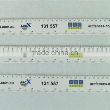 High Quality Plastic ruler OEM logo design colorful printing 20cm plastic ruler