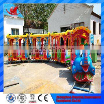 2016 new amusement park ride electric train tracks toy for sale