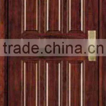 3D design steel wooden armored door