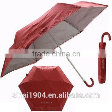 red hook handle promotional mini portable umbrella