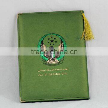 custom high grade certificate folder leather certifcate folder