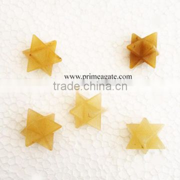 Yellow Aventurine Merkaba Stars For sale | Prime Agate Exports | Khambhat Agate Exports | INDIA