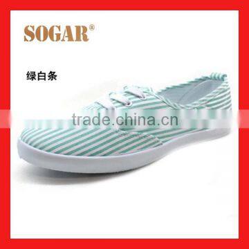 canvas strictly comfort shoes women green white strip