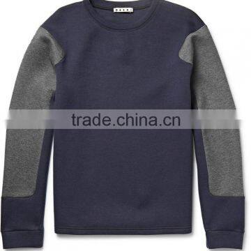 Customized Fleece Sweat Shirt with Contrast Sleeves Panals