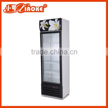 300L Single glass doors Vertical beverage display fridge