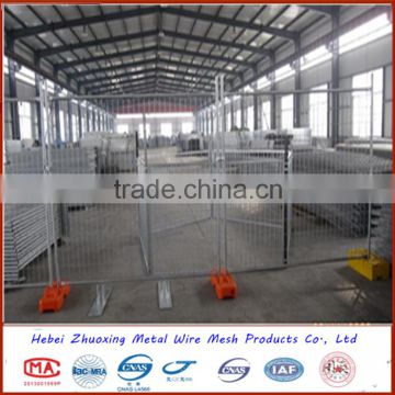 canada temporary galvanized fence with metal fence base