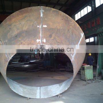 Forged large dimensions carbon steel Q245R conical tank cap end