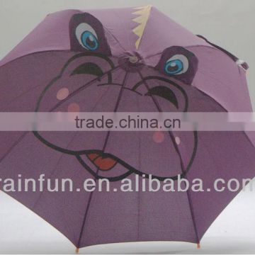 Outdoor colorful cartoon shape small umbrella for kids