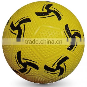 Inflatable rubber soccer ball