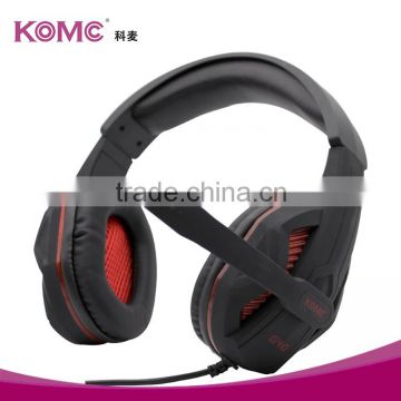 Professional over-ear wired stylish pc gaming headset with mic
