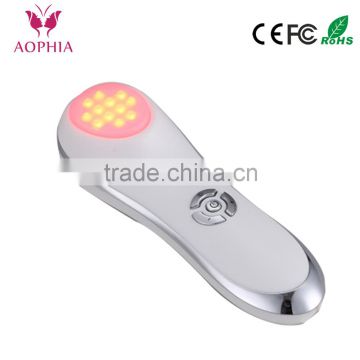 Hot sale!!! Vibration +Photo LED therapy beauty device color led light therapy facial lifting wrinkle device