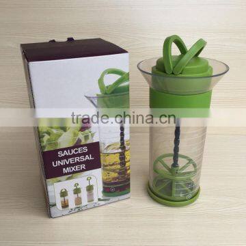 hand sauces universal mixer, plastic bottle/vinaigrette mixer /salad dressing mixer