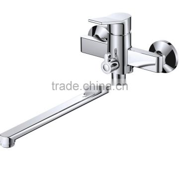 Exquiste Polished Bathroom Shower Faucet With Long Spout