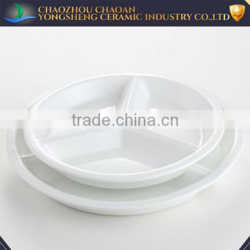 Factory price round modern customized porcelain restaurant plate