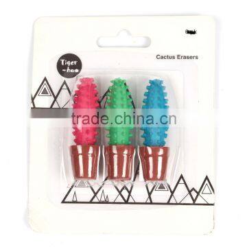 Cactus shaped Eraser Set