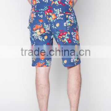 Printed Chino corduroy shorts, with matching matt finished coloured buttons