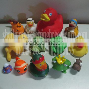 wholesale promotional rubber duck with logo imprint , baby bath plastic duck toy , floating vinyl duck