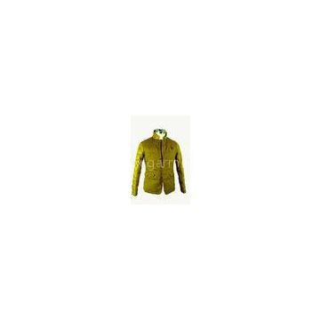 Long Sleeve Mens Windbreaker Jackets Lightweight Quilted Jacket Yellow