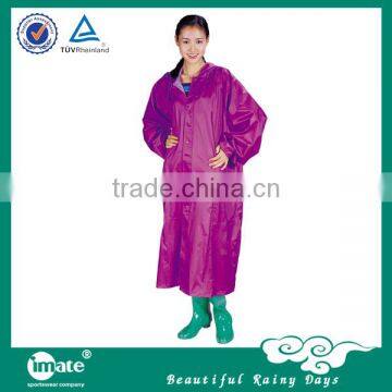 Extraordinary fashion pvc long raincoat