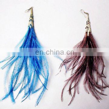 fashion new design feather earring long FHE-0060