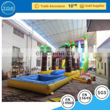 Outdoor big inflatable water slide double lines water slide for kids