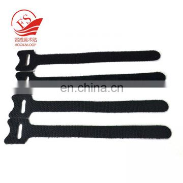 Durable hook and loop cable tie mushroom head cable ties with logo printed