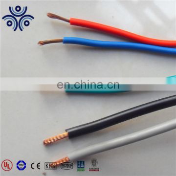 China supply UL certificated 14 12 10 8 AWG THHN copper wire PVC insulated Nylon jacket cable and wires
